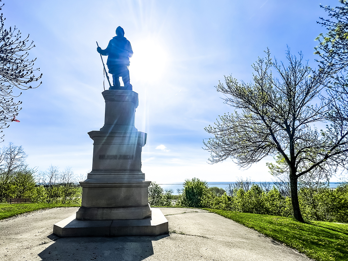 Solomon Juneau Statue in Milwaukee