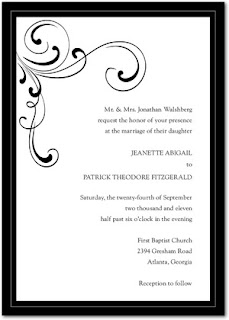 white wedding invitations