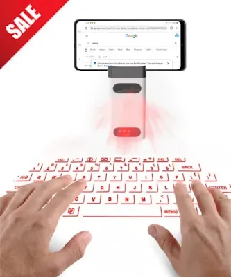 3-in-1 Mini Bluetooth Laser Keyboard for Mobile Phones