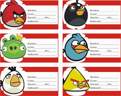 Otra version de las etiquetas de angry birds