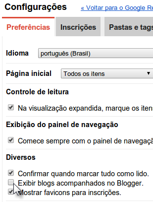 Exibir blogs seguidos no Blogger