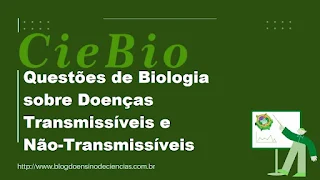 Questões de Biologia sobre Doenças Transmissíveis e Não-Transmissíveis