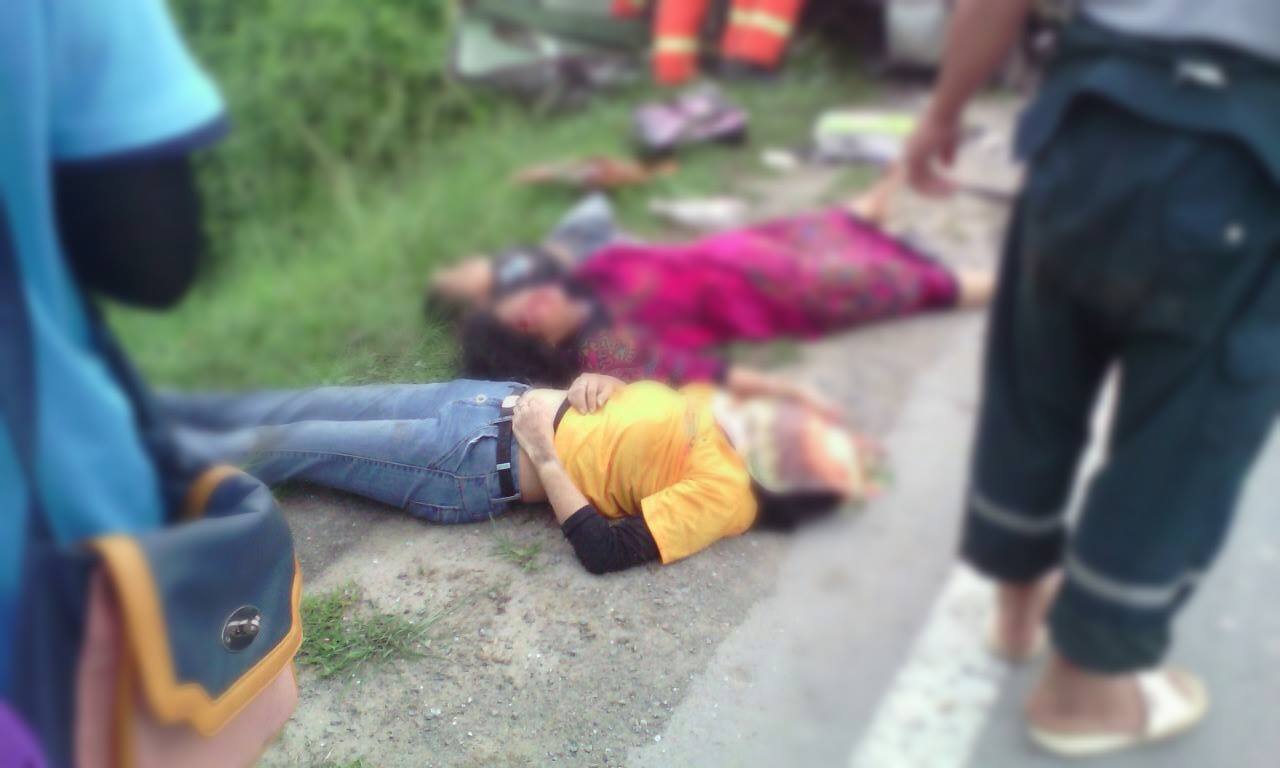 5 Foto Kemalangan Maut Di Jalan Papar Sabah 26.05.2016 