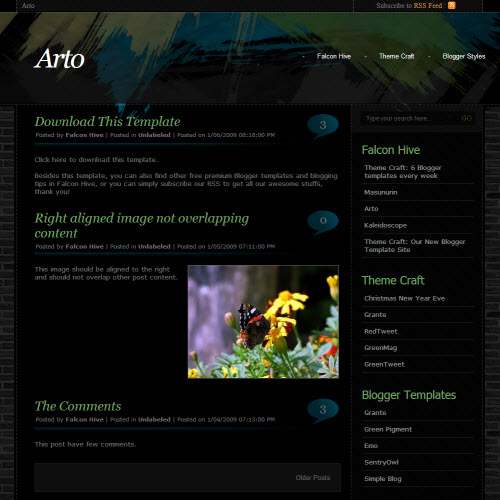 Arto,blogger,Templates for blogger