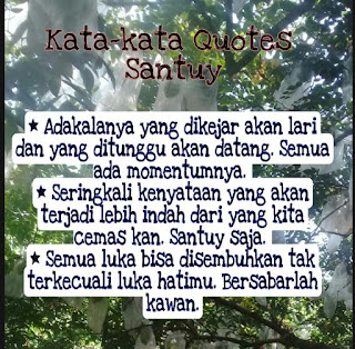 kalimat kata quotes santuy dan artinya