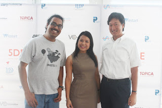 Arky, Pham Le, a Japanese Investor at the event 