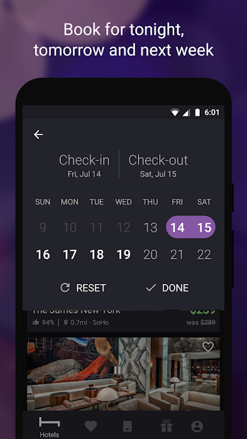 برنامج لحجز الفنادق بأسعار رخيصة HotelTonight للاندرويد