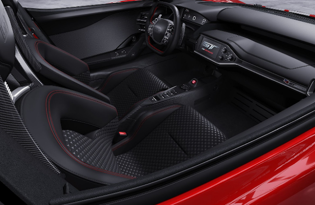 2018 Ford GT '67 Heritage Edition Premieres In Monterey -Include Carbon Fiber Seats with Red Stitching