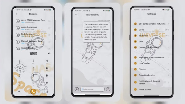 Download Tema Trend Spaceman Graffiti Style MIUI 13 Terbaru