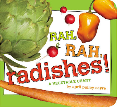 Rah, Rah, Radishes! part of children's book review list about healthy eating