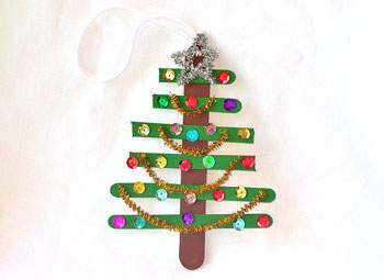 Christmas Craft Ideas Preschool on Decorations To Make This Lovely Craft Stick Christmas Ornament Craft