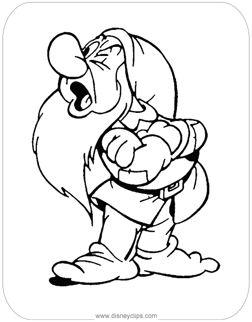 Grumpy Dwarf coloring pages 5