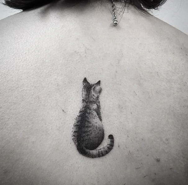 30 Tato  Keren Gambar  Kucing  Bergambar Tato 