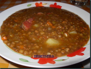 lentejas con setas, racion (7)
