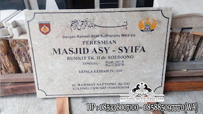 Prasasti Peresmian Masjid, Harga Prasasti Marmer Tulungagung, Prasasti Marmer Putih