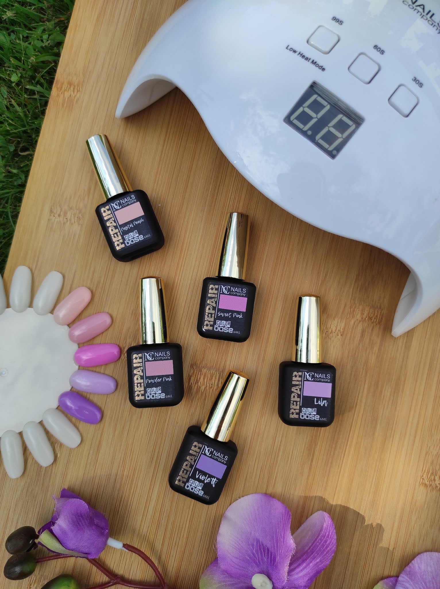Repair color base - kolorowe bazy do paznokci od NC Nails Company