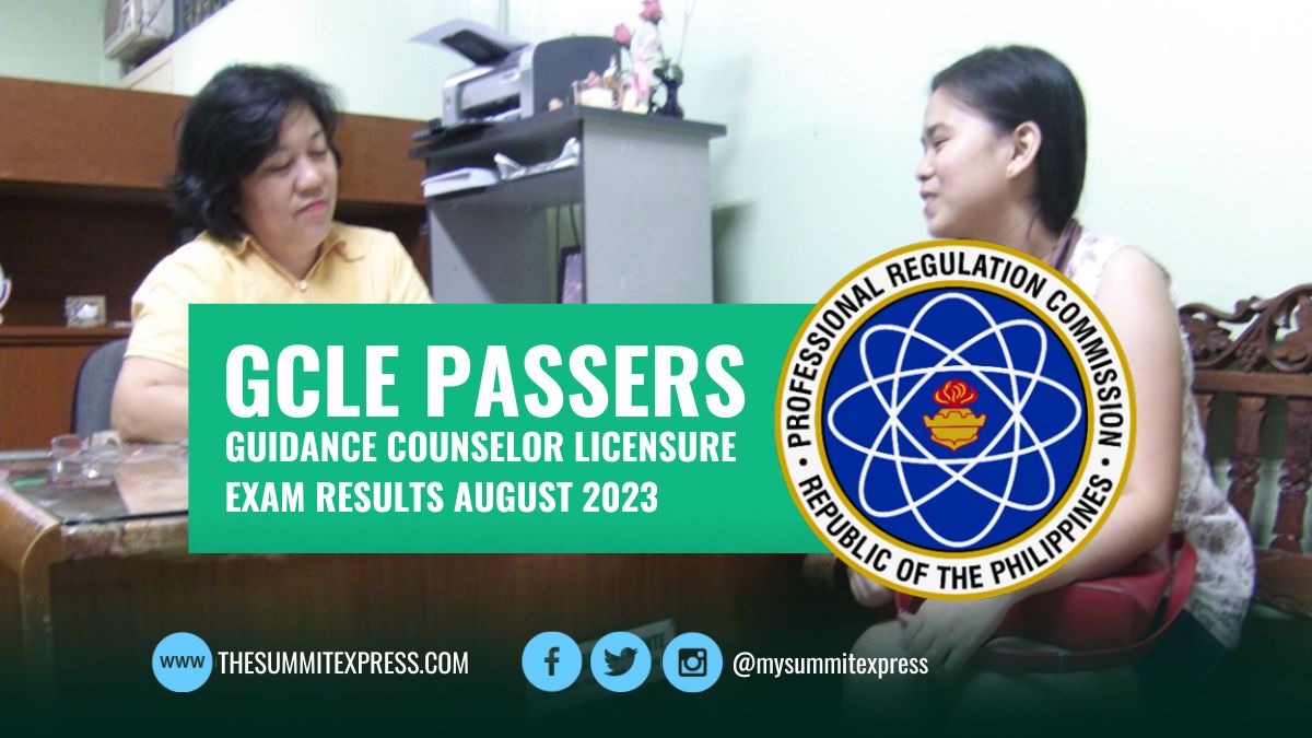 FULL RESULTS: August 2023 Guidance Counselor board exam list of passers