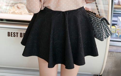 3D Rose Pattern Skirt