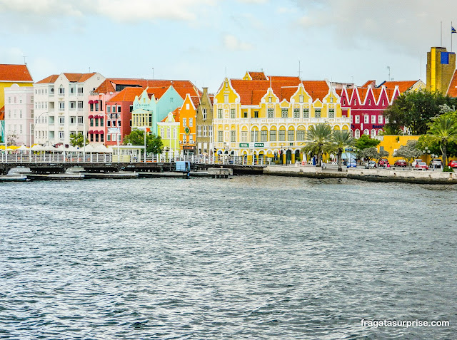 Handelskade de Willemstad em Curaçao