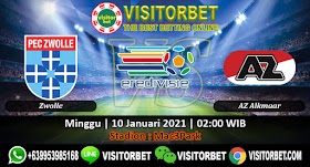 PREDIKSI ZWOLLE VS AZ ALKMAAR 10 JANUARI 2021