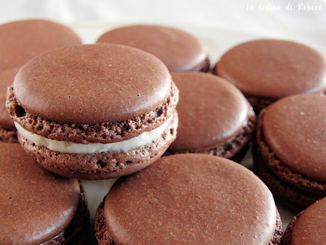 Macarons de chocolate