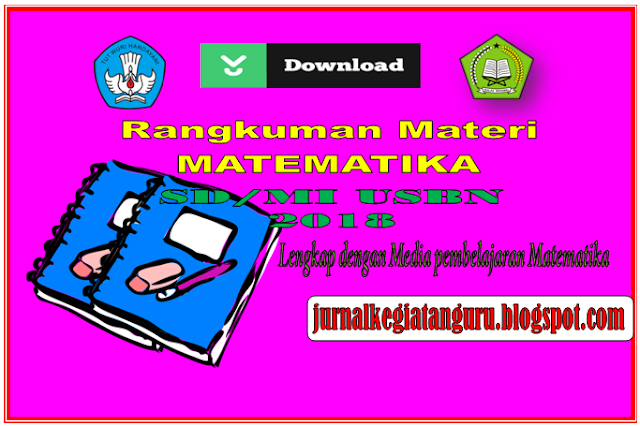 Download Rangkuman Materi Matematika SD/MI USBN 2018