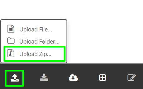 upload options htdocs folder