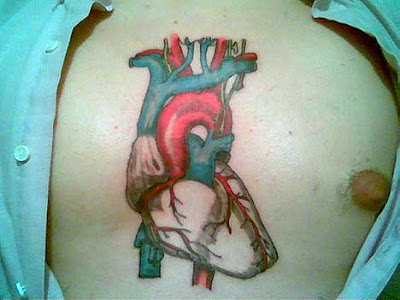 So I guess it only makes sense to list realistic heart tattoos as well