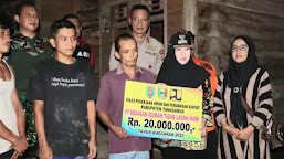 Bupati Tanggamus Serahkan Bantuan Korban Banjir Bandang di Kecamatan Semaka