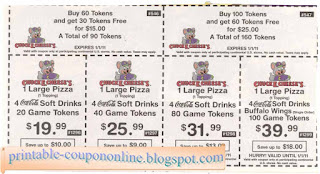 Free Printable Chuck E Cheese Coupons