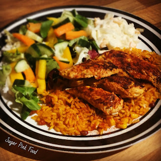 Slimming World Friendly Recipe Sweet Chilli & Mango Chicken Breast & Spicy Rice 