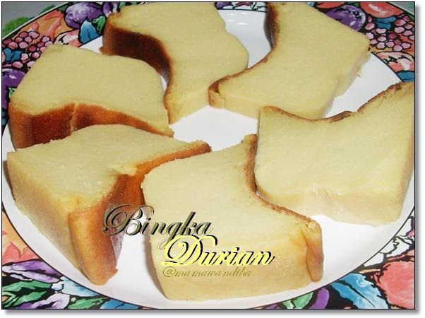 Dari Dapur MaDiHaA: Bingka Durian / Kuih Bakar Durian 