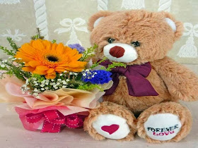 i-love-flowers-teddy-hd-wallpaper