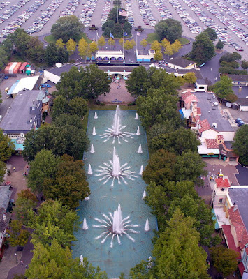 the view from the top of the Kings Dominion Eiffel Tower