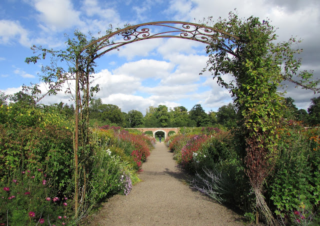 Cutting across the walled garden was this lovely double herbaceous border