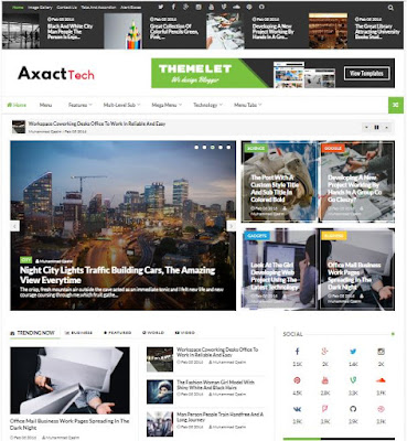 Axact Adsense Responsive Blogger Templates Without Footer Credit