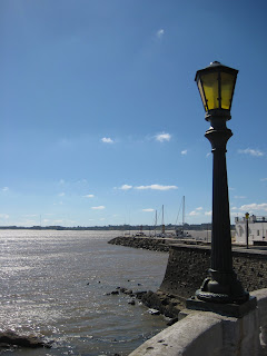 The view of the Rio de la Plata from Colonia.