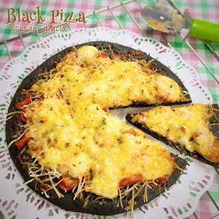 Resep Black Pizza