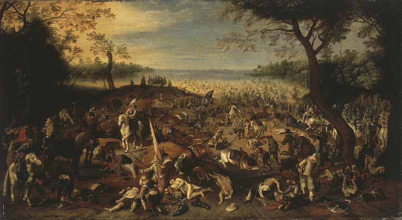 Battle Scene by Sebastiaen Vrancx - Battle Paintings from Hermitage Museum