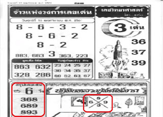 Thai Lotto First Paper For 16-11-2018