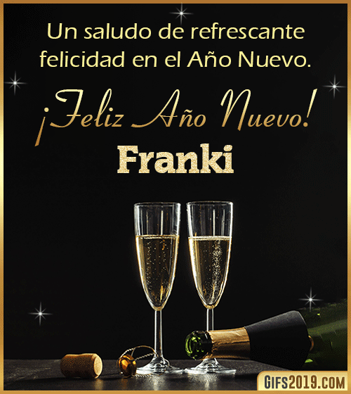 Saludos de año nuevo para franki