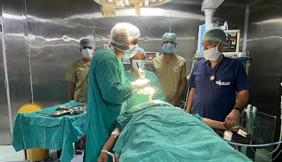 राजकीय सैटेलाईट चिकित्सालय में हुआ दूरबीन द्वारा कान का सफल ऑपरेशन
