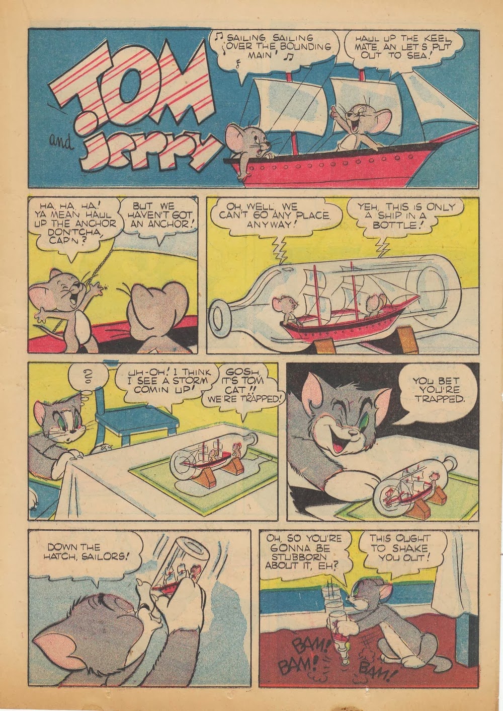 Stanley Stories Tom And Jerry From Our Gang Comics 11 Ghosts And Seamen Never Mix