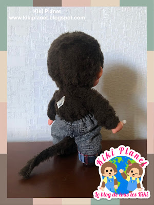 kiki Monchhichi jeans fait main couture handmade poupée vêtement 