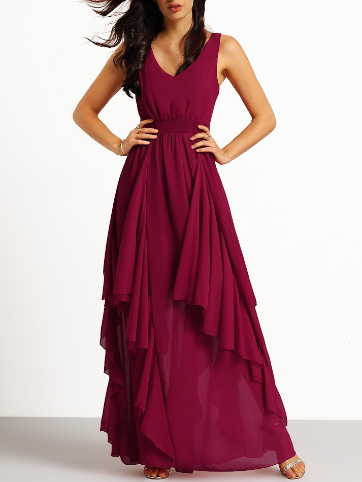 www.romwe.com/Burgundy-Deep-V-Neck-Maxi-Chiffon-Dress-p-148105-cat-724.html?utm_source=simply2wear.com&utm_medium=blogger&url_from=simply2wear