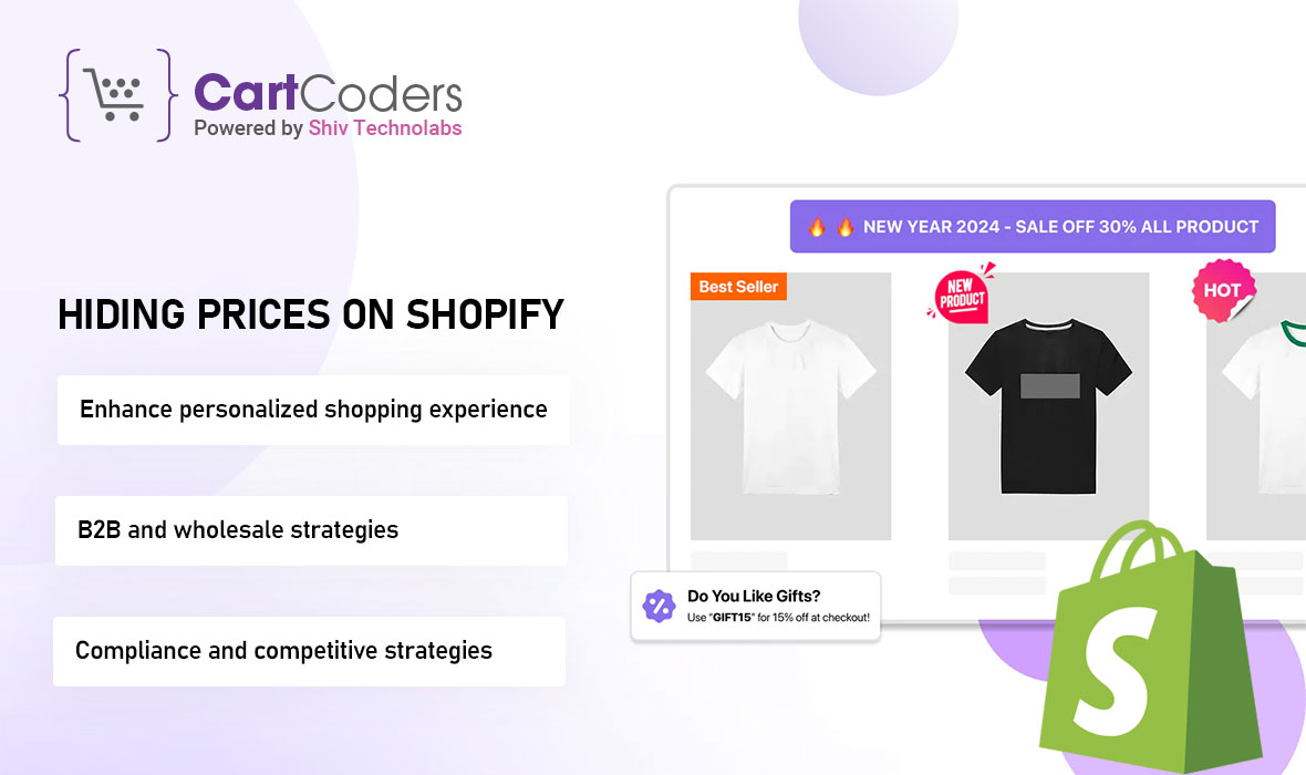 Hiding prices on Shopify