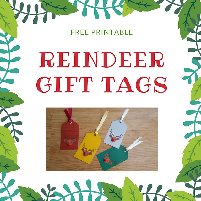 Reindeer Gift Tags - with free printable