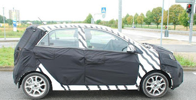 2012 Kia’s new supermini Picanto spy photos