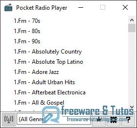 Pocket Radio Player : un petit logiciel portable pour écouter des milliers de stations radio