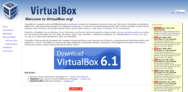 VirtualBox Website